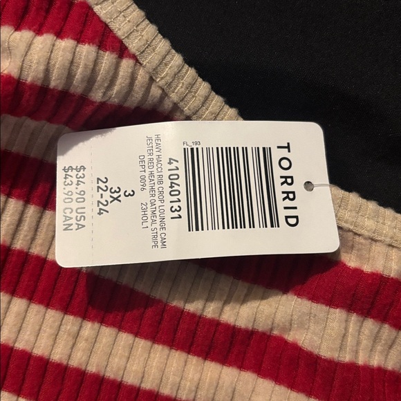 Torrid Ribbed cropped cami - Picture 2 of 2